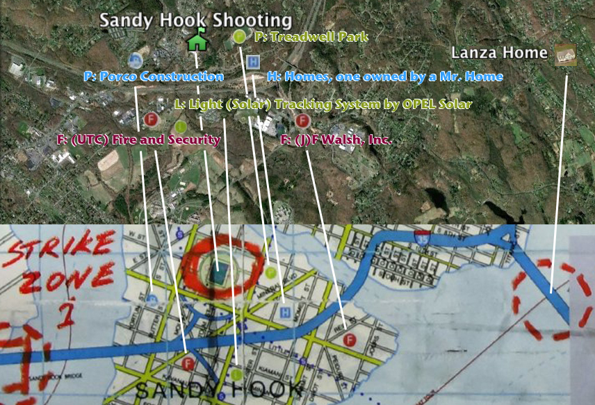 Gotham City and real Sandy Hook compared 