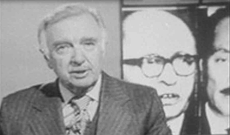 In 1968 you got a simple, direct presentation of news. Still images in the background, moving images filled the screen replacing the reporter. Simple, informative.